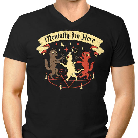 Mentally I'm Here - Men's V-Neck