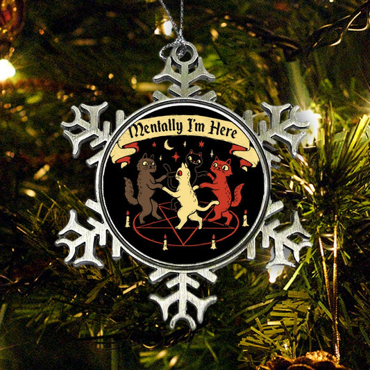Mentally I'm Here - Ornament