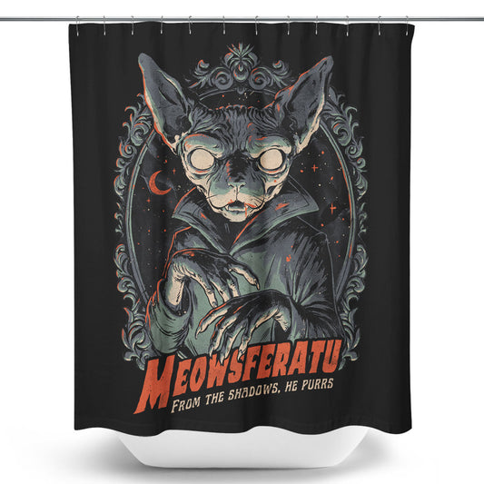 Meowsferatu - Shower Curtain