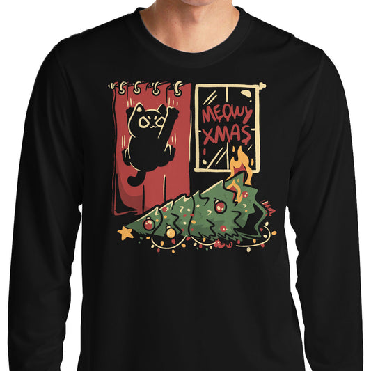 Meowy Xmas - Long Sleeve T-Shirt