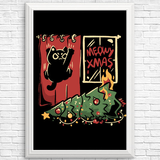 Meowy Xmas - Posters & Prints