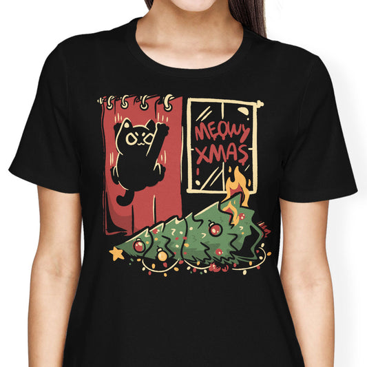 Meowy Xmas - Women's Apparel