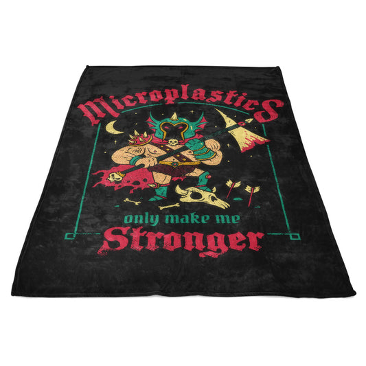 Microplastics Make Me Stronger - Fleece Blanket