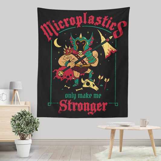 Microplastics Make Me Stronger - Wall Tapestry
