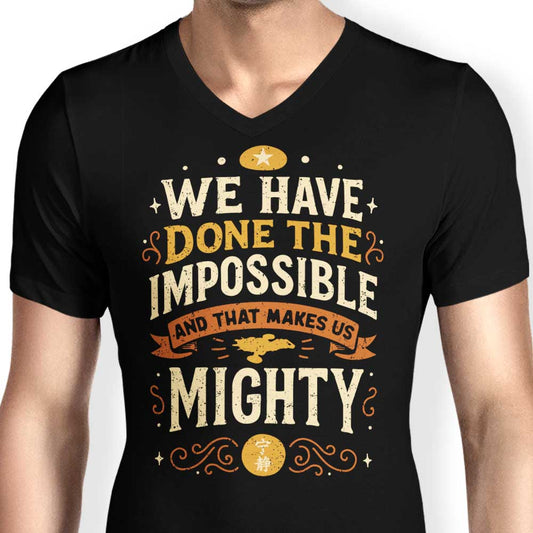 Mighty Heroes - Men's V-Neck
