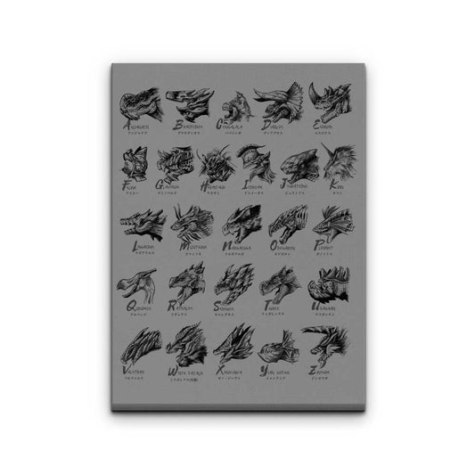 Monsterpedia - Canvas Print