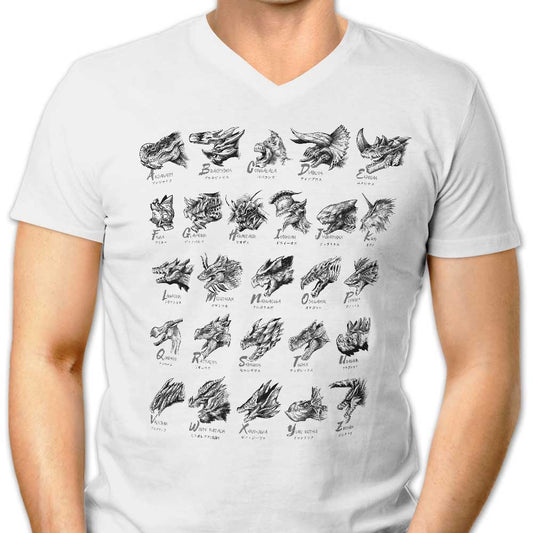 Monsterpedia - Men's V-Neck
