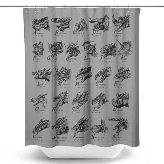 Monsterpedia - Shower Curtain