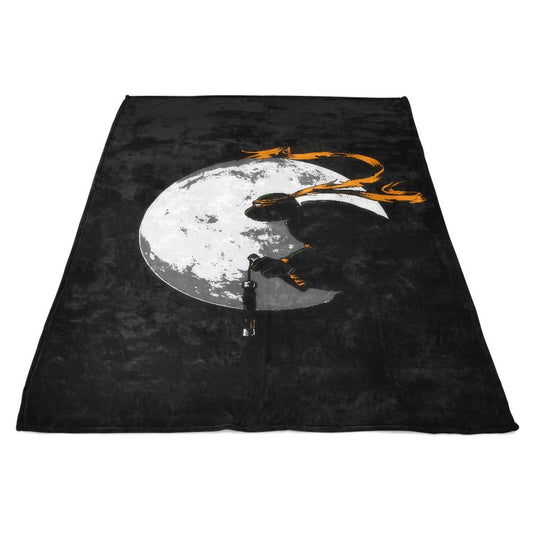 Moon Nunchaku - Fleece Blanket