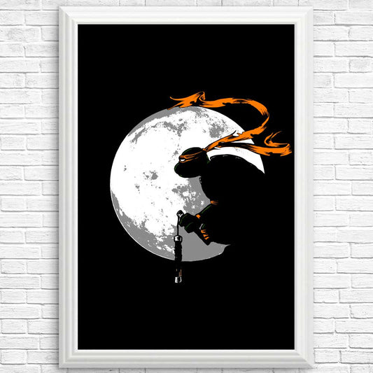 Moon Nunchaku - Posters & Prints