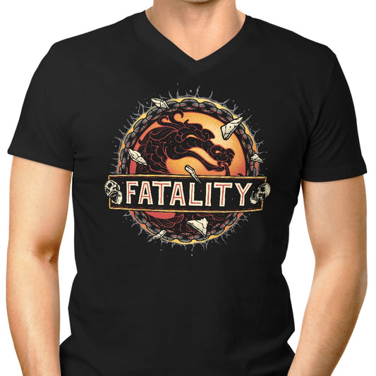 Mortal Fatality - Men's V-Neck