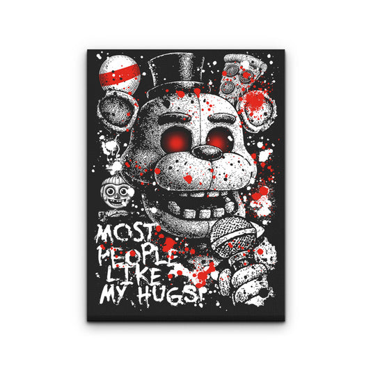 Most People Like My Hugs - Canvas Print