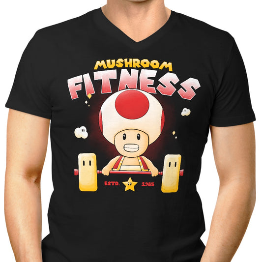 Mushroom Fitness - Men's V-Neck