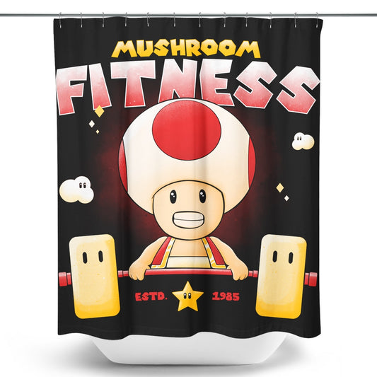 Mushroom Fitness - Shower Curtain