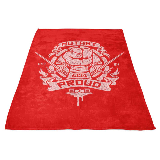 Mutant and Proud: Raph - Fleece Blanket
