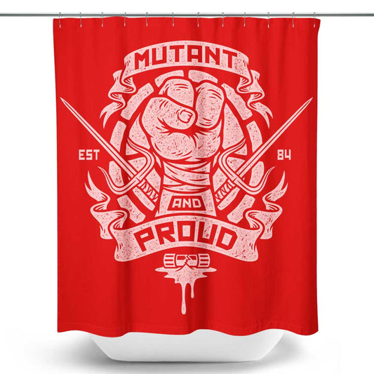 Mutant and Proud: Raph - Shower Curtain