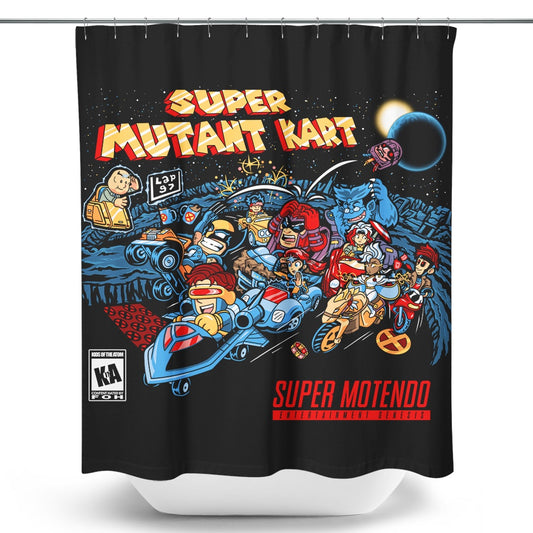 Mutant Kart - Shower Curtain