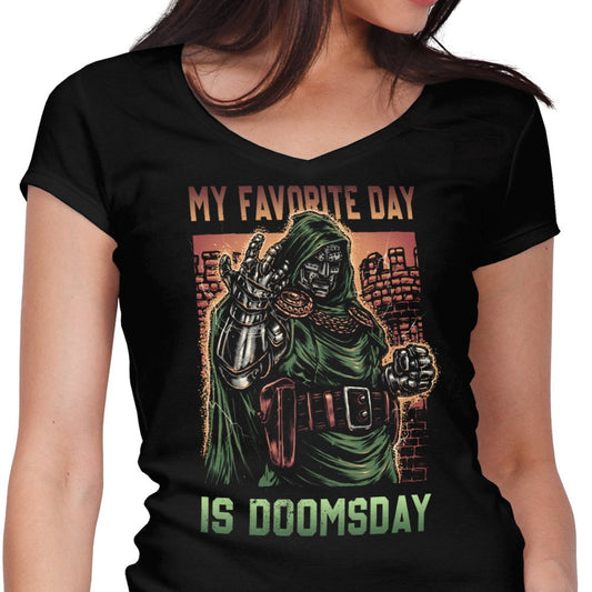 My Favorite Day is Doomsday - Women's V-Neck
