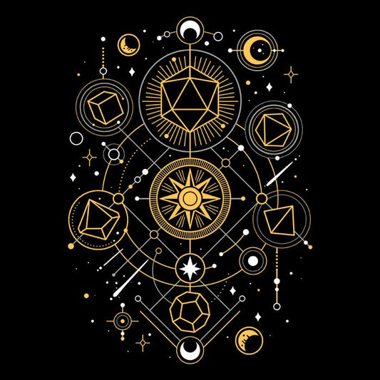 Mystical Dice Chart - Canvas Print