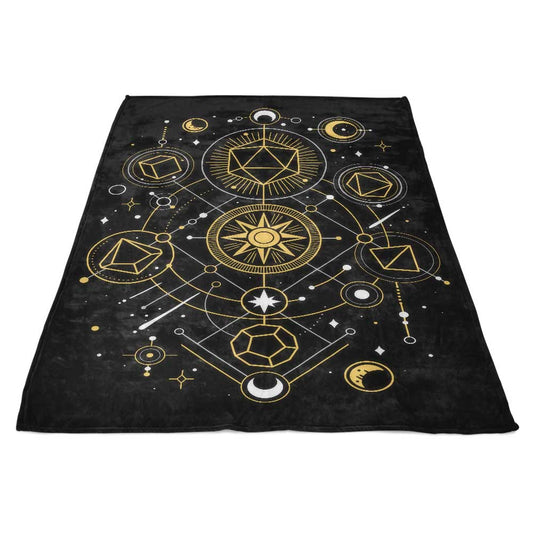 Mystical Dice Chart - Fleece Blanket