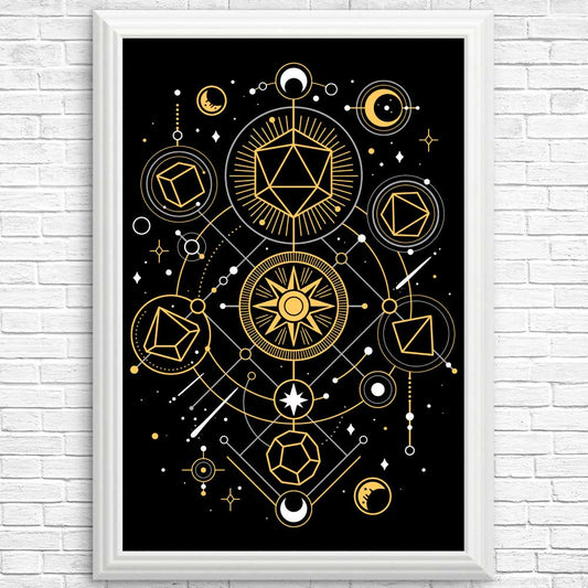 Mystical Dice Chart - Posters & Prints