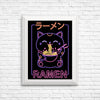 Neon Neko Ramen - Posters & Prints