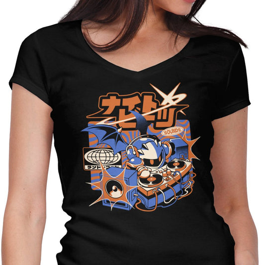 Night Beats - Women's V-Neck