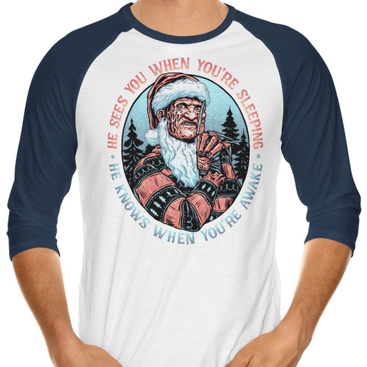 Nightmare Santa - 3/4 Sleeve Raglan T-Shirt