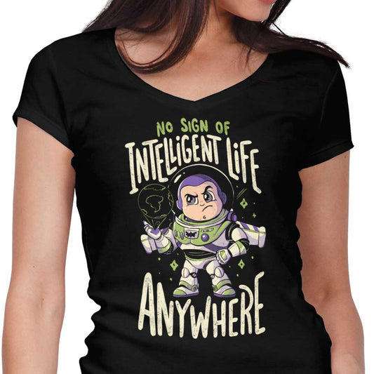 No Sign of Intelligent Life - Women's V-Neck