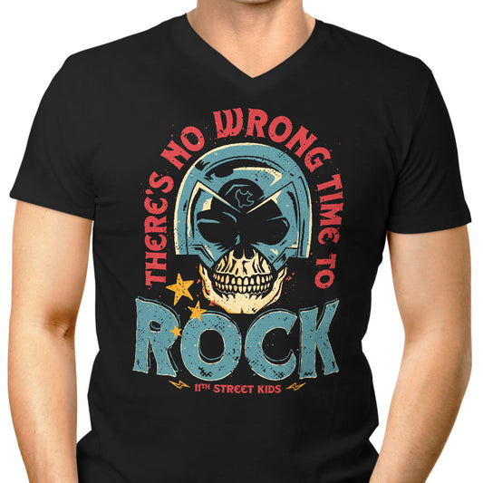 No Wrong Time to Rock - Men's V-Neck