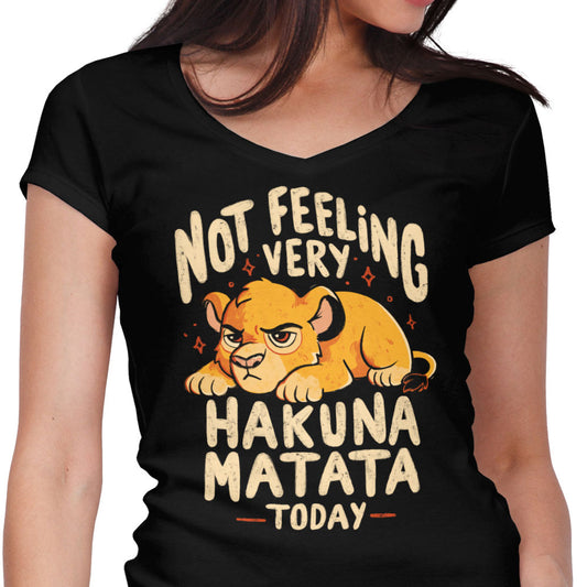 Not Feeling It - Women's V-Neck