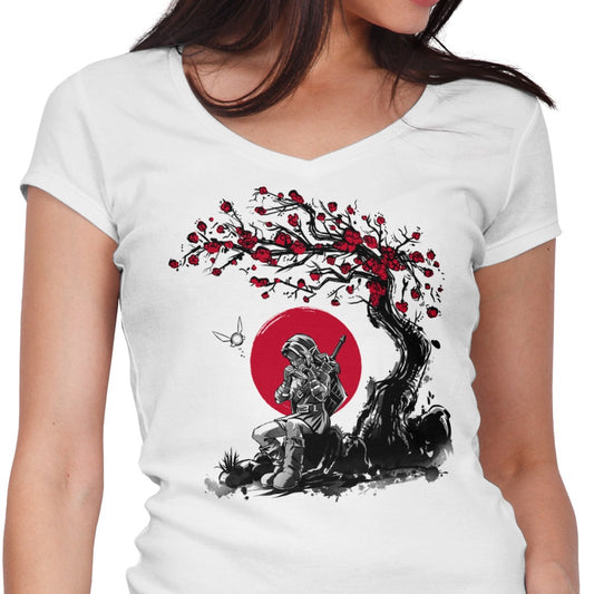 Ocarina Under the Sun - Women's V-Neck