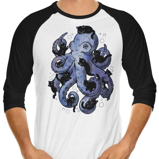 Octopurr - 3/4 Sleeve Raglan T-Shirt