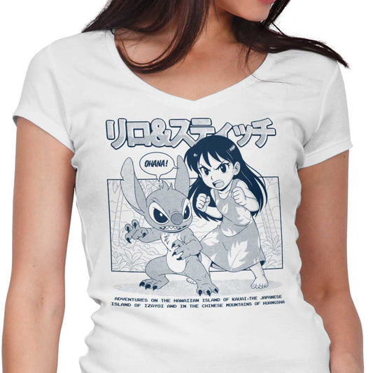 Ohana Manga - Women's V-Neck