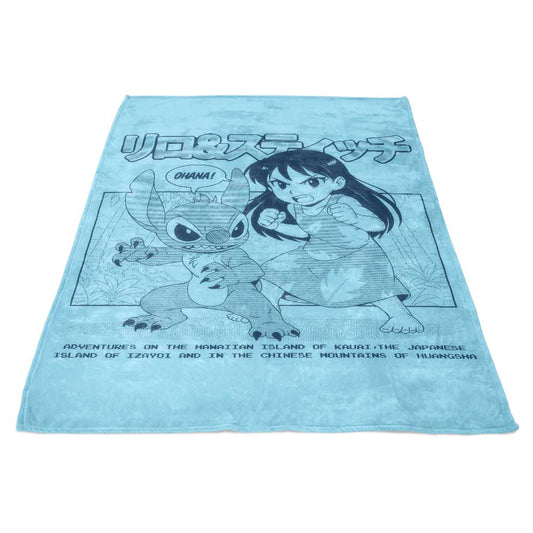 Ohana Manga - Fleece Blanket