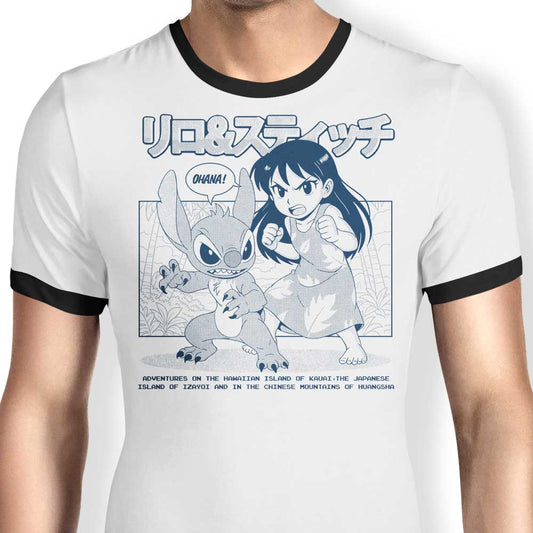 Ohana Manga - Ringer T-Shirt