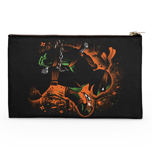 Orange Partying Ninja - Accessory Pouch