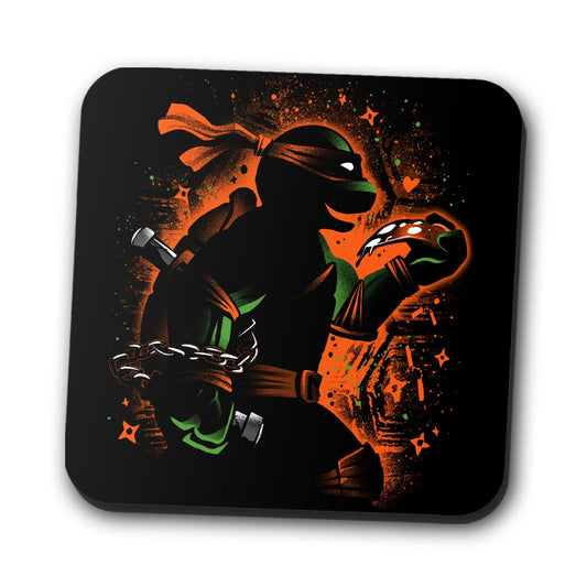 Orange Partying Ninja - Coasters