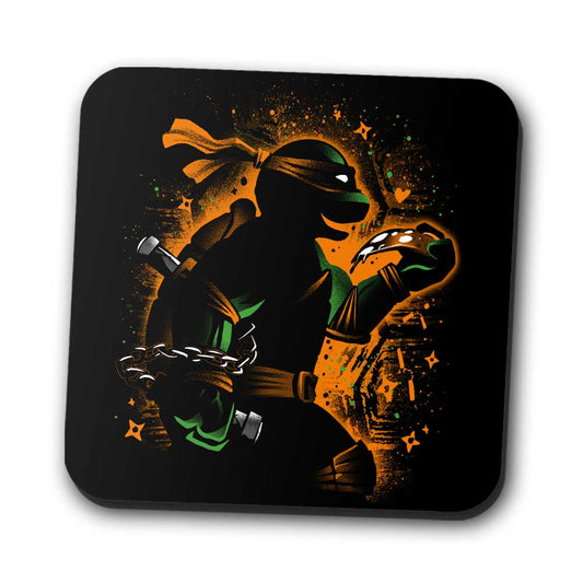 Orange Partying Ninja - Coasters