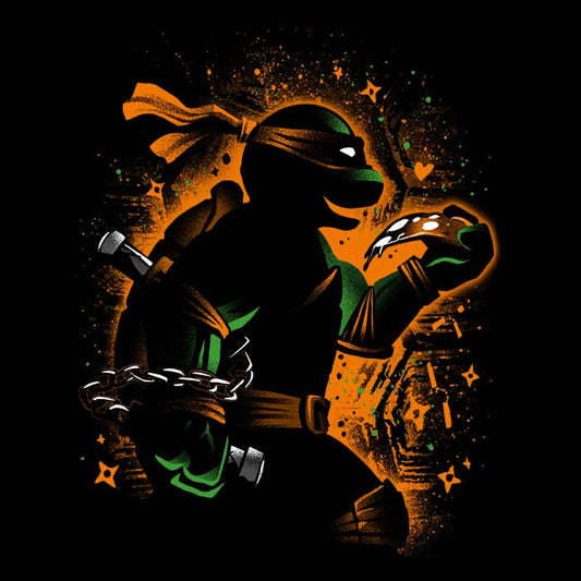 Orange Partying Ninja - Canvas Print