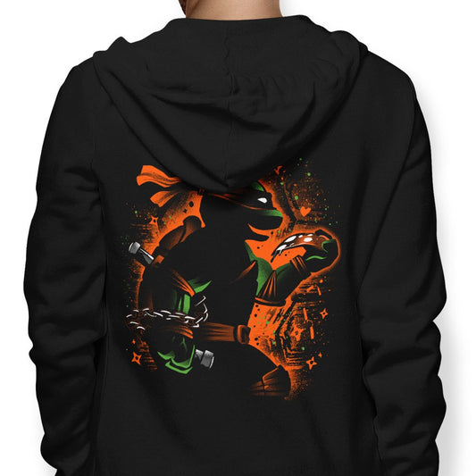 Orange Partying Ninja - Hoodie