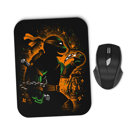 Orange Partying Ninja - Mousepad