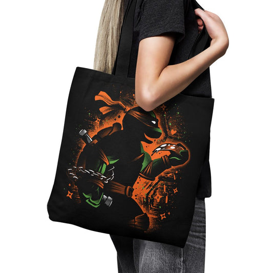 Orange Partying Ninja - Tote Bag