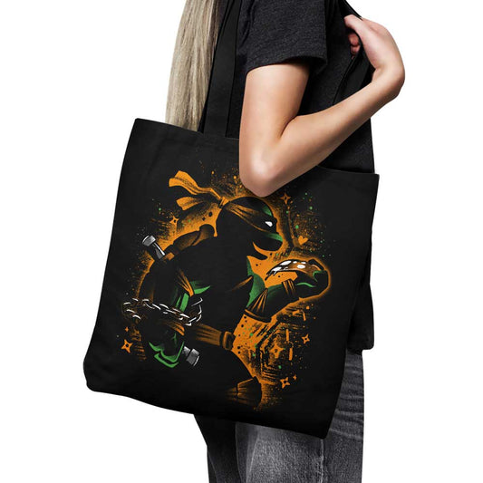 Orange Partying Ninja - Tote Bag
