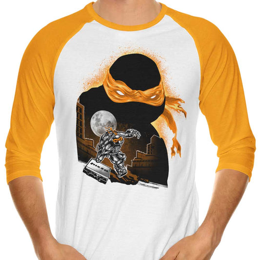 Orange Rush - 3/4 Sleeve Raglan T-Shirt