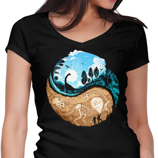 Paleontology Balance - Women's V-Neck