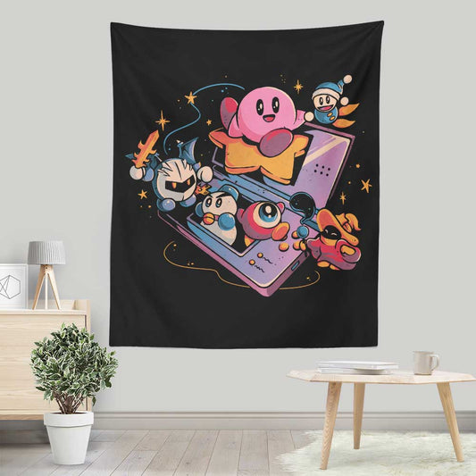 Pink Blob Game - Wall Tapestry