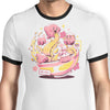 Pink Bowl - Ringer T-Shirt