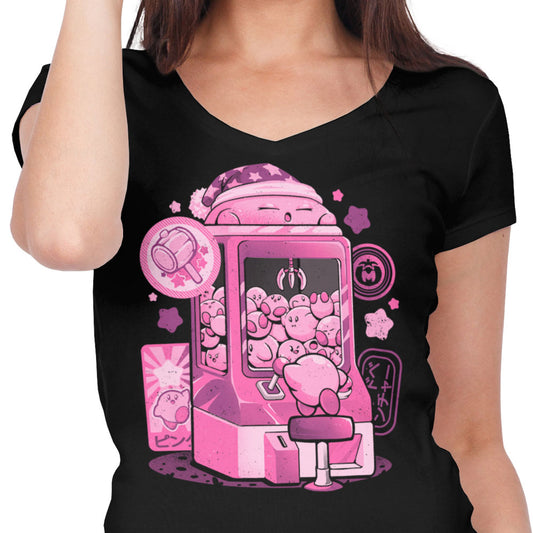 Pink Claw Machine - Women's V-Neck