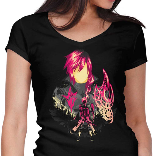 Pink Lightning - Women's V-Neck